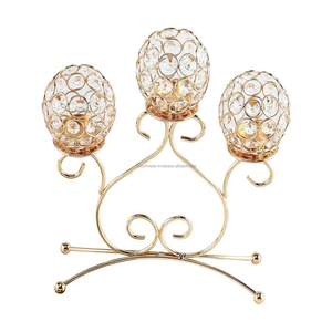 <b>Crystal</b> Tealight Candelabra Modern Accessories Luxury for Countertop Banquet <b>Crystal</b> Candle Holder - Product Image 5