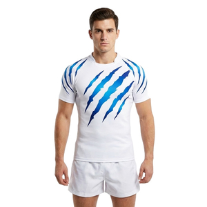 ชุดฟุตบอลแบบซับลิเมชั่นสั่งทำ OEM สำหรับทีมชายหญิง ระบายอากาศได้ดี ลายกรงเล็บ ชุดกีฬา โพลีเอสเตอร์ 100% แบบพิมพ์ลาย - Product Image 1