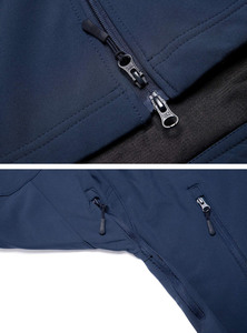 New Classic Look Custom <b>Men</b>_s <b>Canvas</b> Softshell <b>Jacket</b> Stand Waterproof Windproof Outerwear Custom Logo OEM Factory Manufacturer - Product Image 5
