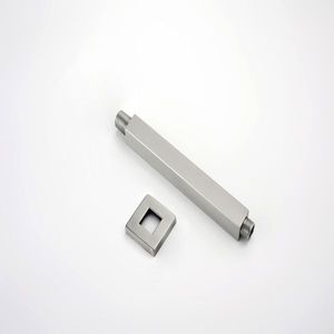 Braccio di estensione doccia a soffitto con filettatura conica 1/2 NPT e soffione a pioggia, accessorio per box doccia con flangia - Product Image 2