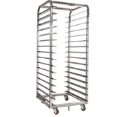 Four rotatif professionnel à 16 niveaux et 16/32 plateaux sur chariot à roues, commande manuelle, machine de boulangerie - Offre Spéciale