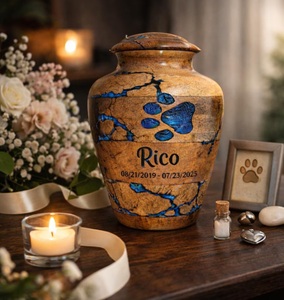Personalized Wooden <b>Pet</b> Urn Ashes Engraved <b>Memorial</b> <b>Box</b> Custom Engraved Eco-Friendly Cremation <b>Memorial</b> - Product Image 5
