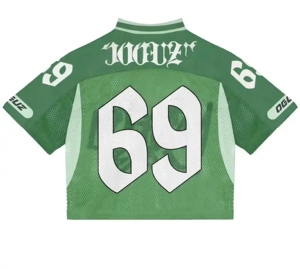 Camiseta de Fútbol de Malla Naranja Sublimada Personalizada para Hombre, Manga Corta, Cuello en V, Transpirable, con Número de Equipo y Diseño Gráfico Impreso en Toda la Superficie - Product Image 4