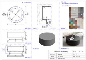 โต๊ะกาแฟคอนกรีต รุ่นใหม่ ปี 2025 ผลิตในเวียดนาม ทนทาน คุณภาพสูง สำหรับห้องนั่งเล่นหรืออาคารสำนักงาน ปี 2026 - Product Image 4