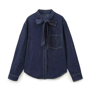 Camisa Vaquera de Último Diseño para Mujer, Ajustable, de Alta Calidad, Manga Larga, Estilo Oversize, Precio Económico - Product Image 1