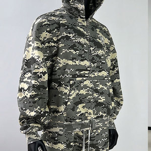 Ensemble de survêtement unisexe Econex Sports noir à capuche coupe-vent 2-en-1 avec appliqué étoile, streetwear en coton, sweat-shirt et pantalon de jogging long - Product Image 3