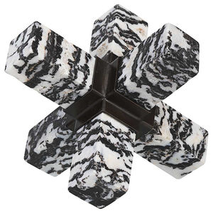 งานประติมากรรมเรซิ่นสีขาวรูปทรงเรขาคณิตนามธรรมสมัยใหม่ ของตกแต่งรูปแจ็คสำหรับงานรับปริญญา ของตกแต่งบ้าน สำนักงาน ของตกแต่งภายในบ้านสุดหรู - Product Image 2