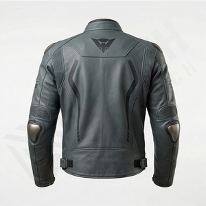 Veste de moto en cuir véritable pour homme de qualité supérieure, nouvelle arrivée, vestes de moto d'hiver, protections amovibles, personnalisables - Product Image 2