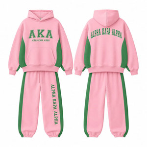 Ensemble de survêtement Alpha Kapa personnalisé, vêtements de sport pour sororité, veste d'entraînement et pantalon de survêtement assorti - Product Image 1