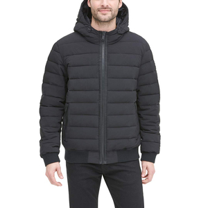 Puffer Jacket Men Custom Outdoor Light Warm Duck Feather Nylon Hooded Down Jacket Winter <b>Bubble</b> <b>Coat</b> Filled Down Puffer Jackets - Product Image 1