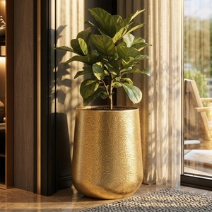 Juego de Macetas Modernas de Estilo Rústico con Soporte de Trípode Hecho a Mano para Decoración de Interiores - Product Image 1