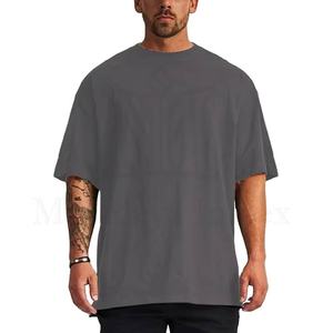Camiseta de manga corta de algodón con cuello redondo de 200gms para hombre, camisetas informales holgadas simples de Color sólido, gran oferta, diseño en blanco - Product Image 6