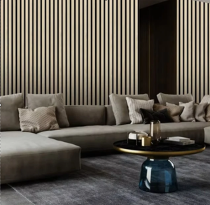 Paneles Acústicos de Pared Impermeables para Exteriores 2400*600mm, Material MDF con Revestimiento de Poliéster PET, Reducción de Ruido para Almacenes y Hospitales - Product Image 1