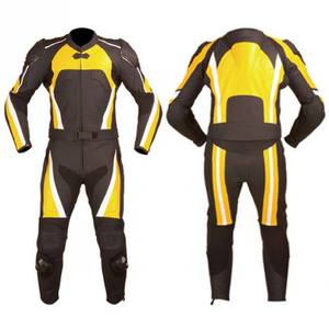 Combinaison de moto en cuir personnalisée pour homme PIHA SPORTS, taille plus, longue, 2 pièces, noir et rouge, imperméable, respirante, imprimée, 300g - Product Image 3