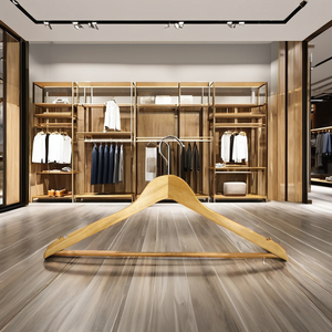 Wholesale <b>Pine</b> Wood Stainless Steel Hook Hangers Single Clothing Organizer <b>Wardrobe</b> Eco-Friendly Durable Multifunction Low MOQ - Product Image 5