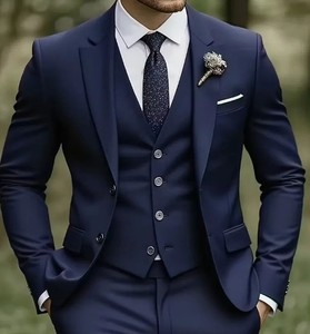 Bangladesh OEM Customizable Mens Suits <b>Blazer</b> Bulk Quantity Anti-Wrinkle Breathable Anti-Pilling Plus Size Polyester/Cotton - Product Image 3