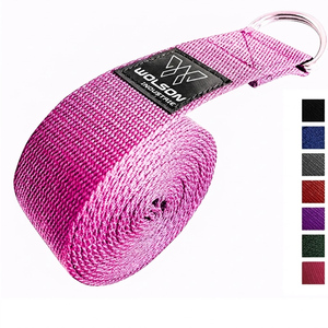 <b>Adjustable</b> Fitness Yoga <b>Strap</b> Breathable Stretch Workout Exercise Training Band for Daily Yoga and Flexibility Sessions. - Product Image 3