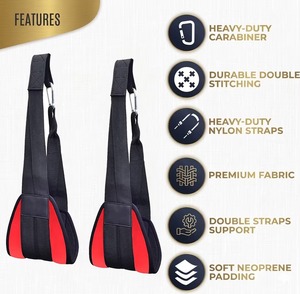 Heavy Duty Customizable High Quality Ab Straps with Quick Locks for Gym Use-Fitness Sling for Body <b>Builders</b> - Product Image 6