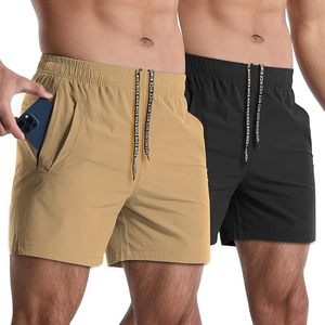 Pantalones Cortos Deportivos Transpirables para Hombre, para Correr, Gimnasio, Fitness, con Logotipo Personalizado, 5 Pulgadas, Casuales - Product Image 1