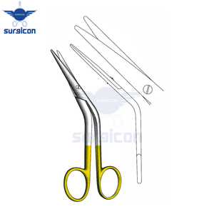 Ciseaux chirurgicaux Cottle 16 cm / 6-1/4 pouces avec inserts en carbure de tungstène TC GOLD pour une coupe précise et contrôlée - Product Image 2