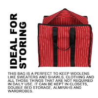 Sac de rangement robuste pour le shopping, les bagages et les voyages, avec fermeture éclair et poignées solides, idéal pour les vêtements, les courses et les voyages