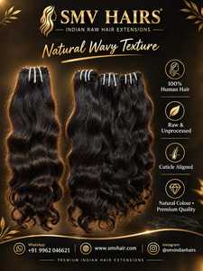 Extensions de Cheveux Naturels Indiens Remy de Luxe en Gros, Cheveux Vierges Non Traités de Qualité Supérieure, Résistants à la Chute, Faits à la Machine - Product Image 4