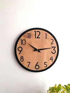 Premium Natural Wooden <b>Clock</b> Wholesale Rate Stylish <b>Wall</b> <b>Clock</b> for Living Room <b>Bedroom</b> Office and Decoration - Product Image 3