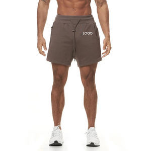 Shorts de sport OEM Cargo pour la course et la gym, en molleton noir, personnalisés en French Terry, amples pour hommes - Product Image 3