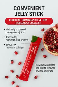 Péptido de colágeno de pescado de bajo peso molecular Jelly Stick 300Da 15 Sticks Corea Suplemento DE SALUD OEM - Product Image 5