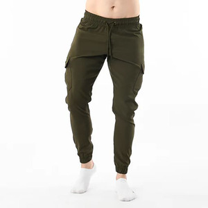 Premium Quality Men Cotton Cargo <b>Trousers</b> Multi Pocket Cargo Pants Streetwear Casual Cargo Pants Custom Logo OEM Wholesale - Product Image 3