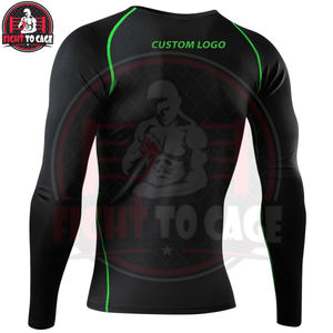 Ropa de Combate de Buena Calidad, Personalizada con Impresión Digital, Servicio OEM, Rashguard de Manga Larga para Adultos, Secado Rápido, 220g - Product Image 2