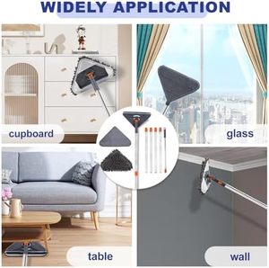 Serpillère plate KSR en aluminium avec essoreuse intégrée à grande capacité et système d'essorage automatique - Product Image 5