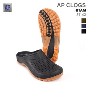 AP <b>Boots</b> Rain <b>Boots</b> Hitam-Slip on PVC Clogs Anti Slip Comfortable <b>Slippers</b> - Product Image 1