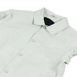 Veste en toile vert clair pour homme, coupe classique, col rabattu, fermeture boutonnée, vêtement décontracté pour le printemps, vestes en toile - Product Image 3