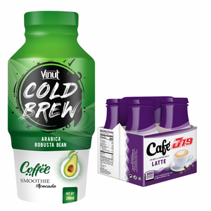 กาแฟชงเย็น280มล. เครื่องดื่ม9.47 floz vinut 24กระป๋องกระป๋องกระป๋องฉลาก OEM OEM แบบฉลากส่วนตัวแถมฟรีราคาโรงงาน - Product Image 1