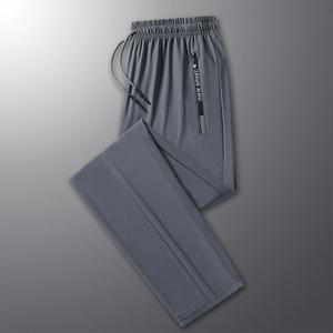 High Quality Knitted <b>Men's</b> Sweatpants Breathable Workout Sports <b>Yoga</b> <b>Pants</b> Straight Pattern 100% Cotton Heavyweight - Product Image 5