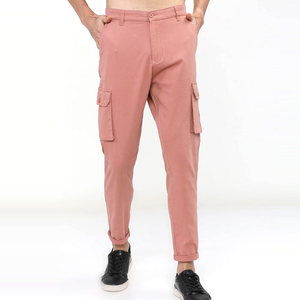 Pantalon cargo décontracté pour homme, nouveau design, haute qualité, logo personnalisé, style streetwear, 100% coton canvas, antistatique, fermeture à cordon. - Product Image 1