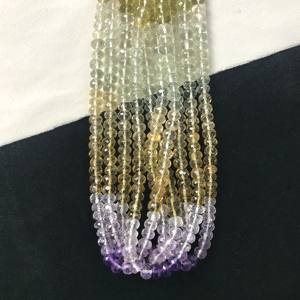 Perles Rondelles Semi-Brutes Facettées 100% Naturelles Certifiées IGI 5mm-6mm Grade AA Multicolores en Pierre Naturelle pour la Fabrication de Bijoux - Product Image 5