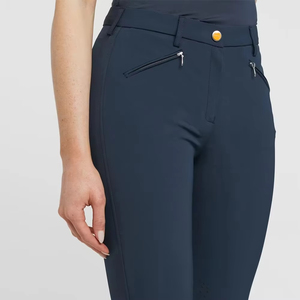 Leggings de equitación negros de asiento completo para mujer, ropa ecuestre, jodhpurs ajustados, pantalones de montar a la venta - Product Image 3