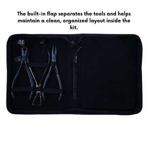 High Quality <b>Hair</b> Extension <b>Tool</b> Kit Stainless Steel Plastic Pliers Clips-Salon Grade Installation <b>Removal</b> <b>Tools</b> Durable - Product Image 1