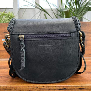 Offre Spéciale femmes de luxe en cuir véritable fronde épaule frange sac personnalisé Style occidental Turquoise pierre bohème sacs à main - Product Image 5