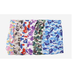 Service OEM personnalisé, shorts de plage pour hommes écologiques, motif camouflage imprimé par transfert thermique sur le devant, longueur genou, fermeture à cordon - Product Image 5