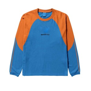 Mens long sleeve shirt GSM premium cotton polyester panel design custom <b>logo</b> print 100% cotton T-shirt for men loose fit printed - Product Image 3