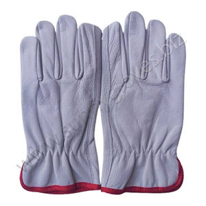 Guantes de Trabajo Resistentes de Cuero Vacuno, Guantes para Conducir Camiones, Almacenes - Product Image 3
