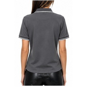T-shirt d'été personnalisé en molleton tricoté imprimé à manches courtes pour femme, idéal pour le sport et le golf, vente en gros - Product Image 3