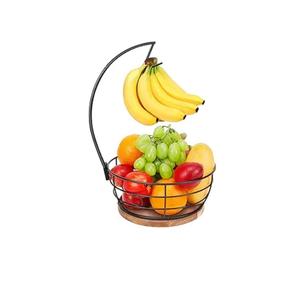 Soporte de Plata para Plátanos, Moderno, con Base de Mármol Blanco para Encimera de Cocina - Product Image 4