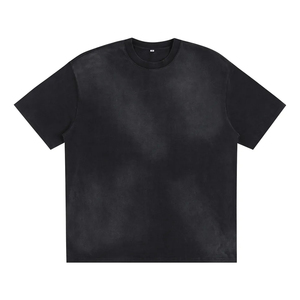 Wholesale 100% Heavyweight Cotton Men's <b>T</b>-Shirt Custom Plain Washed Oversized Crew Neck Short Sleeve Eco-Friendly Breathable - Product Image 1