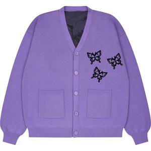 Elegante Suéter Largo con Cuello en V y Botones, Adornado con Cuentas, Transpirable, para Mujer, Prenda de Punto Formal, Clásica, para Invitadas de Boda - Product Image 5