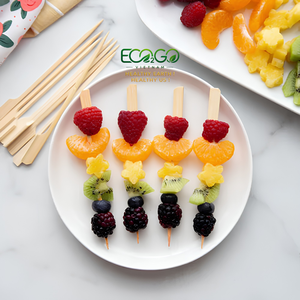 Bamboo Skewer Sticks for Multiple Food Uses <b>BBQ</b>, Grilling, Appetizers, Desserts, Cocktails and Catering Eco2go Vietnam - Product Image 6