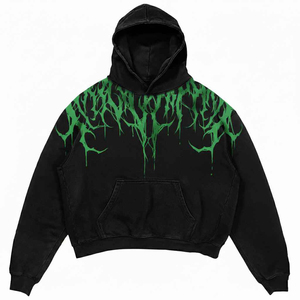 Sudaderas con Capucha de Secado Rápido y Transpirables con Lavado Ácido, Impresión de Logotipo Personalizada, Sudaderas de Alta Calidad para Hombre, 100% Algodón, Corte Holgado, Estilo Urbano - Product Image 5